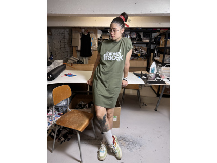 Šaty Forever Fracek khaki