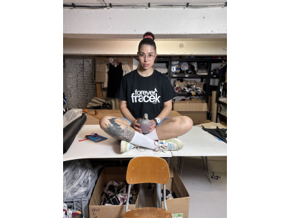 Forever Fracek short boxy top černá