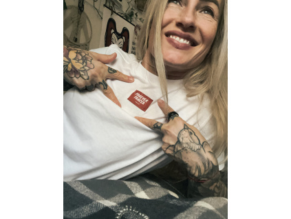 Crop triko Forever Fracek / bílá