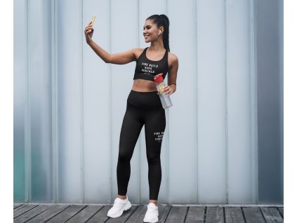 sublimated leggings and sports bra mockup of a happy woman taking a selfie m34135 r el2 (1)