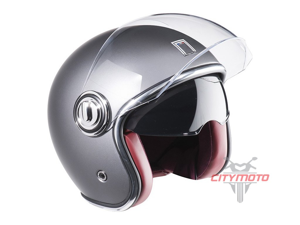 Přilba HERITAGE, NOX PREMIUM (stříbrná matná) 2025