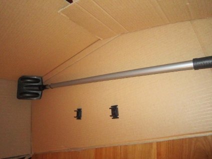 Čistící škrabka k traktoru, teleskopická