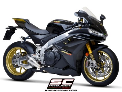 Aprilia RSV4 my2022 S1 Titanio Basso 3 4Anteriore