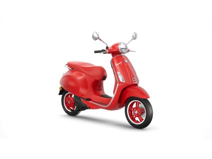 Vespa Primavera RED Elettrica70 RossoRED 3 4 Ant DX