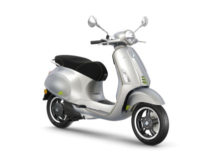 Vespa Primavera Tech Elettrica GrigioEntusiasta 3 4 Ant DX