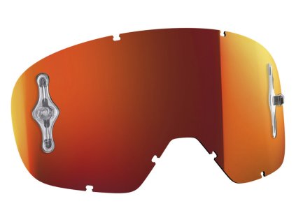 Plexi BUZZ SGL WORKS, SCOTT dětské (oranžový chrom, antifog)