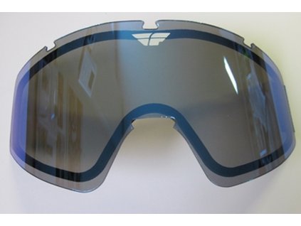 Sklo FLY Zone double - FLY RACING (zrcadlově modré kouřové)