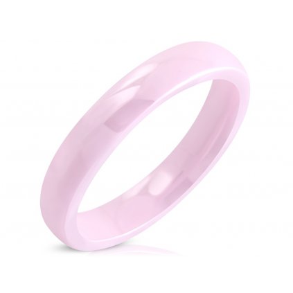 Prsteň keramická obrúčka ružovej farby/Prstene z chirurgickej ocele
