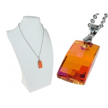 Retiazka s príveskom Swarovski Urban Pendant vo farbe Crystal Astral Pink