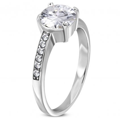 Prsteň s očkom - vykladaný/prstene z chirurgickej ocele