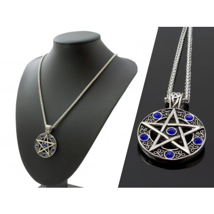Retiazka s príveskom pentagram z chirurgickej ocele