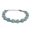 Dámsky náramok z polodrahokamu Akvamarín