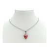 Retiazka s príveskom Swarovski v tvare Wild Heart  17 mm farba Red Magma