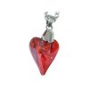 Retiazka s príveskom Swarovski v tvare Wild Heart  17 mm farba Red Magma