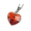 Retiazka s príveskom Swarovski v tvare Heart  18 mm farba  Red Magma