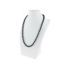 Náhrdelník z polodrahokamu Achát čierny nefarbený 8 mm - Evelin