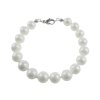 Náramok perlový biely Shell perly 8 mm - Brittany