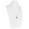 Retiazka s príveskom Swarovski v tvare Heart  14 mm farba Ametist