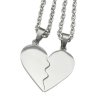 Retiazka s partnerským príveskom rozlomené srdce z chirurgickej ocele