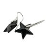 Náušnice Swarovski elements - tvar Starfish farba - JET
