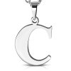 Retiazka s príveskom s písmenom - C - 2,5 cm