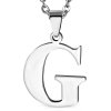 Retiazka s príveskom písmeno - G - 2,5 cm