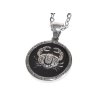 Oceľová retiazka s okrúhlym príveskom znamenie zverokruhu - RAK