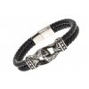 Pánsky hrubý náramok z eko-kože s ozdobou - Jack