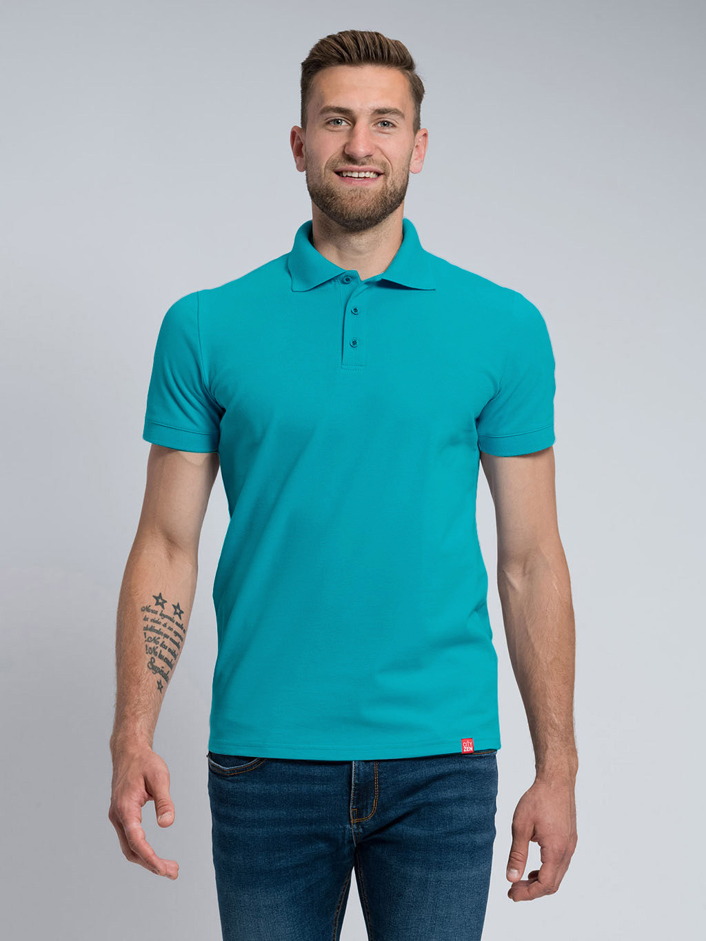 トップス New Banchamek Polo Sz. Large M02K04-SHZ_Front_9722f2a3-903e