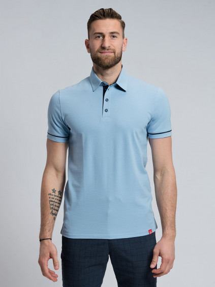 Men's polo-shirt ANTONY light blue