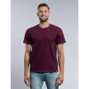 Pánské bavlněné tričko CityZen bordó kulatý výstřih (Velikost S)