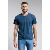 Panske triko CityZen do V modre kratky rukav 1