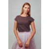 Dámské bavlněné triko CityZen dark cherry kimonový rukáv s elastanem (Velikost XS/36)
