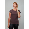 Dámské bavlněné triko CityZen dark cherry kimonový rukáv s elastanem (Velikost XS/36)
