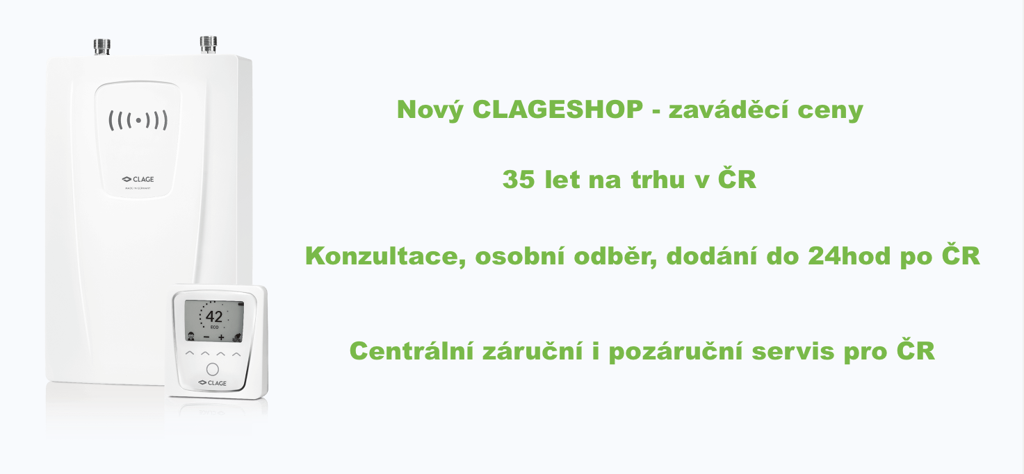 Nový shop CLAGE