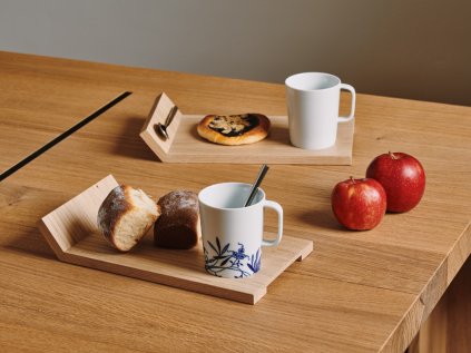 Snídaňový servis - Rectangle Porcelain Blue