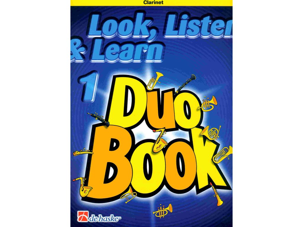 25462 look listen learn 1 duo book for clarinet klarinet