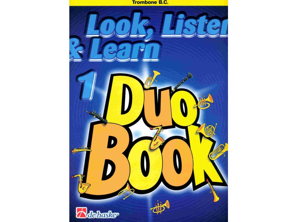 25450 look listen learn 1 duo book for trombone pozoun