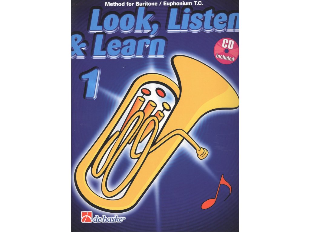 9982 look listen learn 1 cd skola hry na baritone euphonium t c houslovy klic