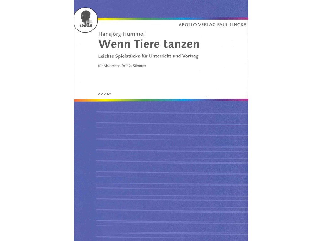 28705 wenn tiere tanzen solos or duets for accordion akordeon