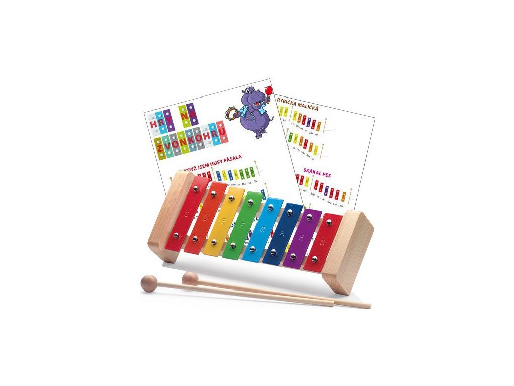 Stagg META-K8, metalofón, 8 farebných platničiek