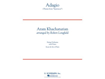 2248 adagio theme from spartacus string orchestra with piano partitura party