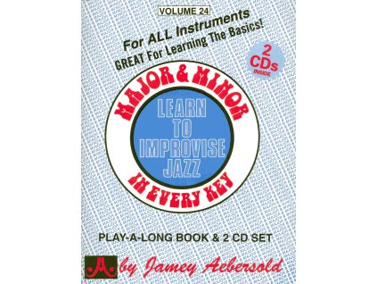 19657 aebersold play along 24 major minor in every key cd