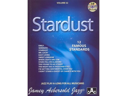 2725 aebersold play along 52 stardust 12 famous standards cd