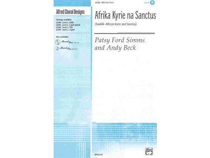187 afrika kyrie na sanctus ssa a klavir