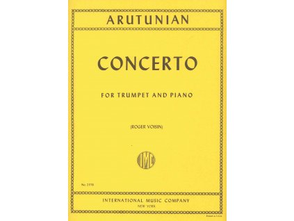 30439 arutunian alexander concerto for trumpet and piano trumpeta a klavir