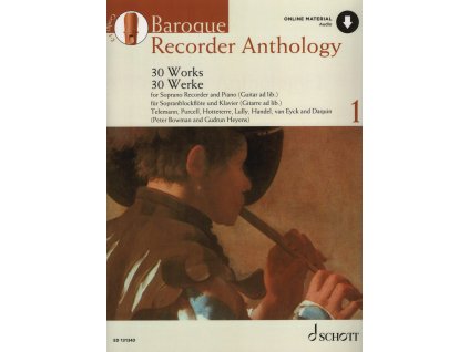 29830 baroque recorder anthology 1 audio online zobcova fletna a klavir