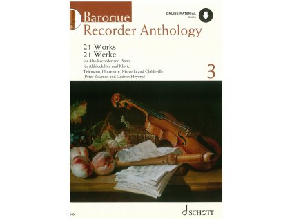 29680 baroque recorder anthology 3 audio online altova zobcova fletna a klavir