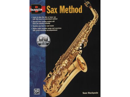 24496 basix sax method audio online alto a tenor saxofon