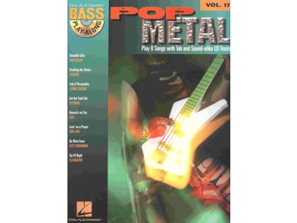 25954 bass play along 17 pop metal cd